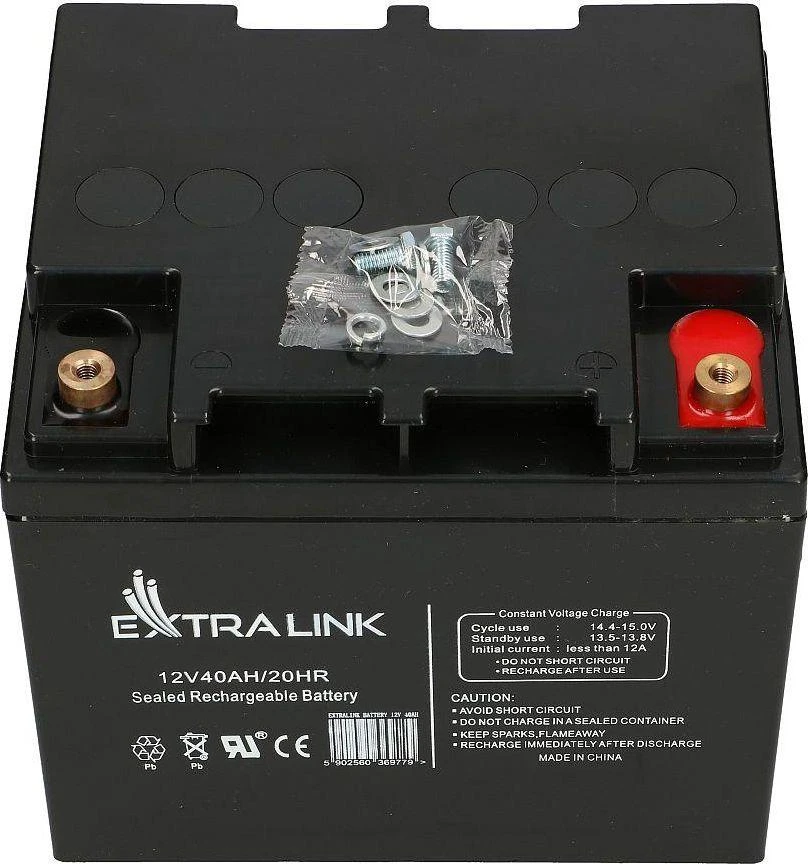 Extralink akumuliatorius Baterija ACCUMULATOR 12V 40AH – Batterie – 40.000 mAh Rūgštinis akumuliatorius (VRLA) 13,5 V 12 Ah