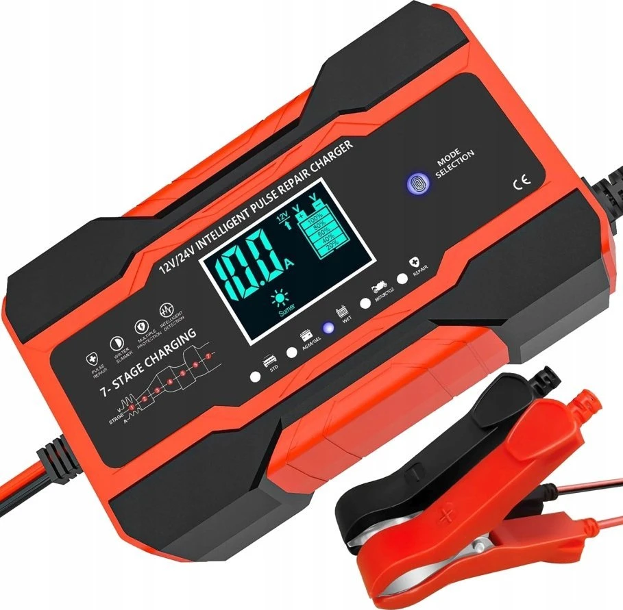„Extralink“ | Automatinis akumuliatorių įkroviklis | 12/24 V 10 A akumuliatoriams