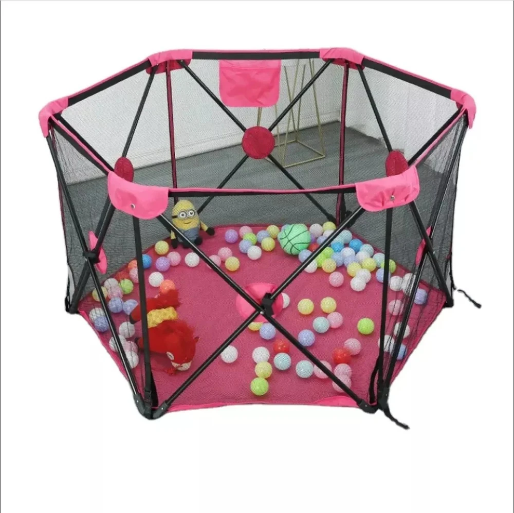 Extralink Kids, sulankstomas žaidimų aptvaras, sausas kamuoliukų baseinas vaikams 120x68cm didelis k-462