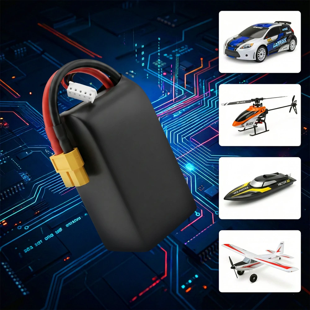 Extralink LiPo 4S 1800mAh XT60 130C | Baterija FPV RC dronams | RC automobiliai, RC lėktuvai, RC nuotoliniu būdu valdomos transporto priemonės