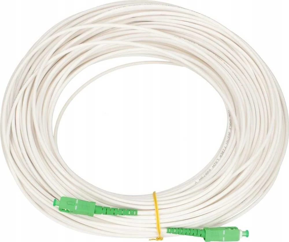 Extralink SC/APC-SC/APC | LSOH, Jednomodowy, Simplex, G.657A2, 3mm, 10m, balta