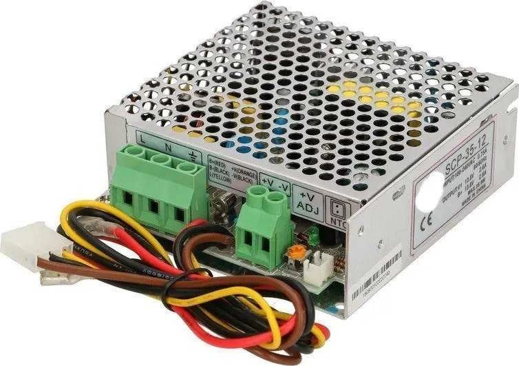 EXTRALINK SCP-35-12 maitinimo šaltinis su akumuliatoriaus įkrovikliu 13.8V 35W 12V