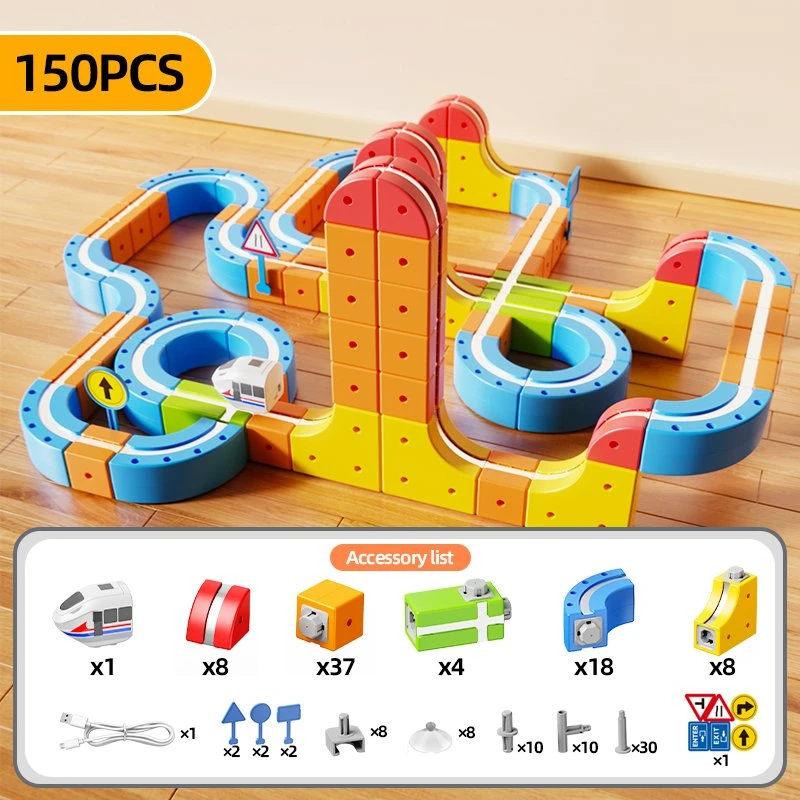 ExtraLink Extralink Toys | Rinkinys torów magnetycznych | magnetic train, magnetic levitation, (150 vnt)