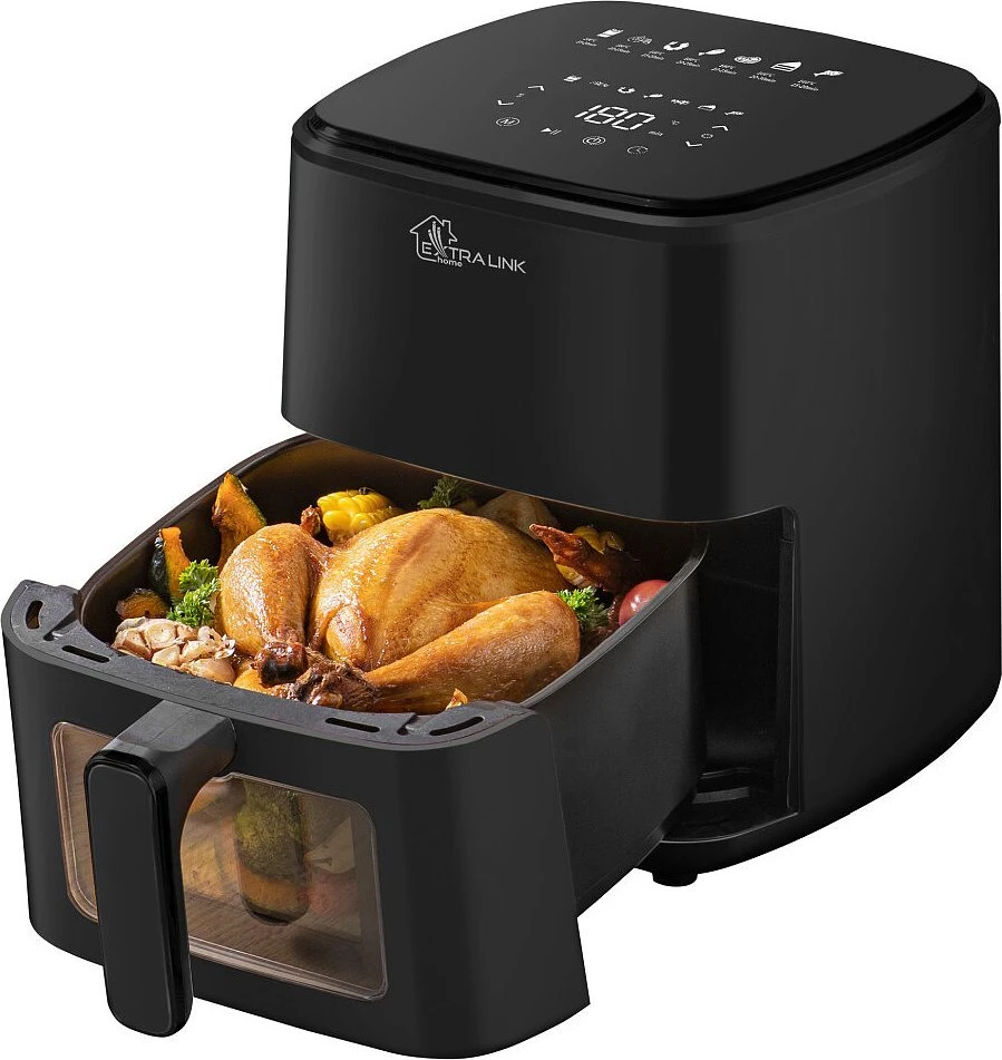 Extralink Home SJ-500 5L Vienas 1500 W Karšto oro gruzdintuvė Juoda