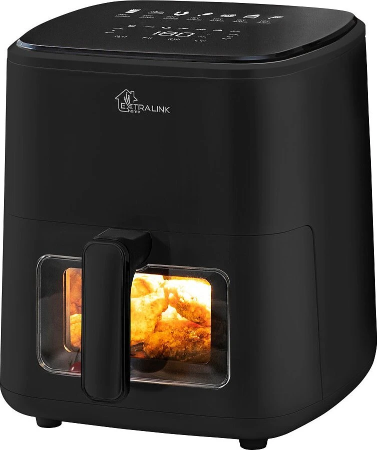 Extralink Home SJ-500 5L Vienas 1500 W Karšto oro gruzdintuvė Juoda