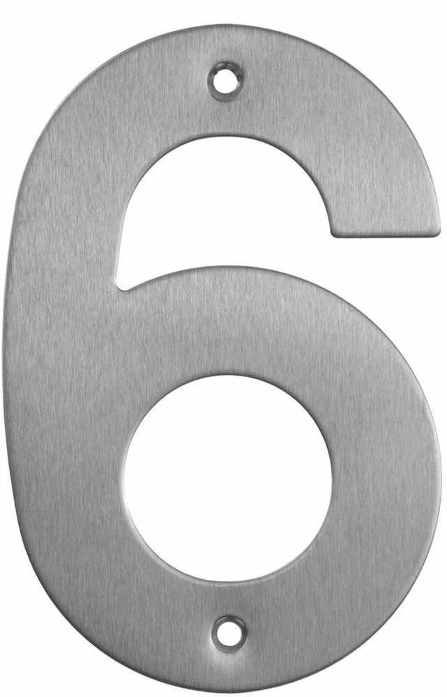 Haushalt Numeris "6", nerūdijančio plieno, 145 mm