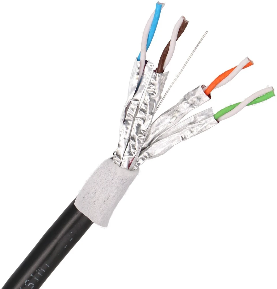 Extralink CAT6A FTP (F/UTP) lauko susuktos poros gelio kabelis 305M tinklo kabelis