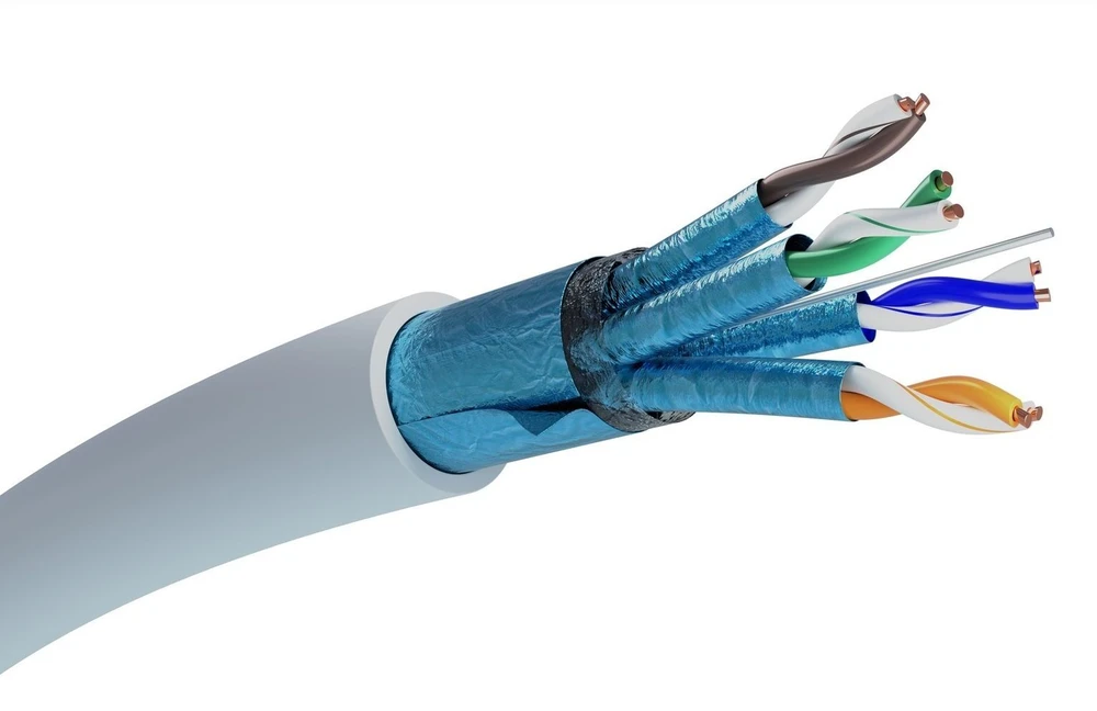 Extralink CAT6A FFTP (F/FTP) INDOOR TWISTED PAIR 100M tinklo kabelis