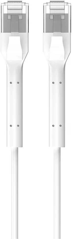 Extralink Cat.6 U/FTP 2m 1Gbps Baltas | LAN Patchcord | Varinis Vytos poros tinklo kabelis, nutrūkęs antgalis