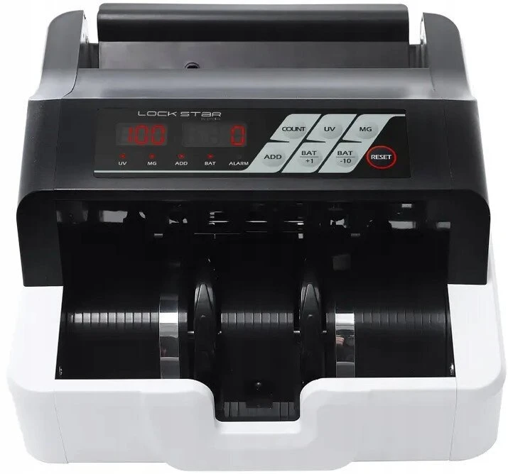 Extralink LOCKSTAR PROFESJONALNA LICZARKA NOMINALOWA DO BANKNOTÓW UV, IR, MG X-300 Banknotų skaičiavimo mašina Balta