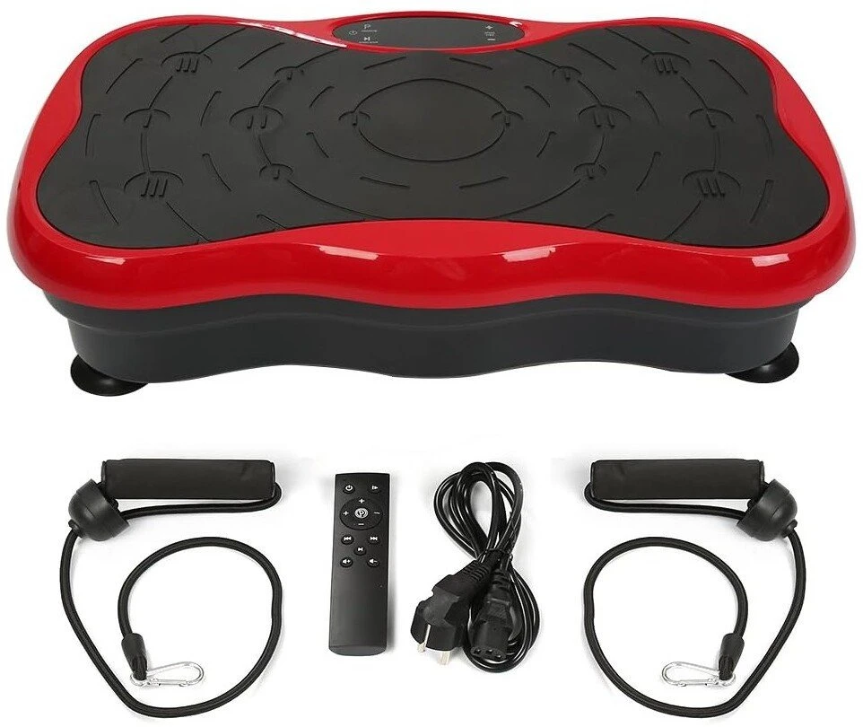 Extralink Moonwalk Spin Move Platofrma Wibracyjna do Ćwiczeń Fitness 200W raudona