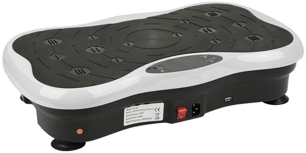 Extralink „Moonwalk Spin Move“ vibracijos platforma fitneso pratimams 200 W balta