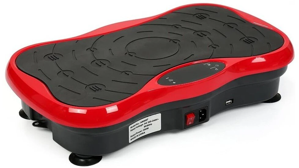 Extralink Moonwalk Spin Move Platofrma Wibracyjna do Ćwiczeń Fitness 200W raudona