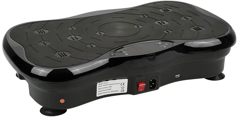 Extralink Moonwalk Spin Move Platofrma Wibracyjna do Ćwiczeń Fitness 200W juoda