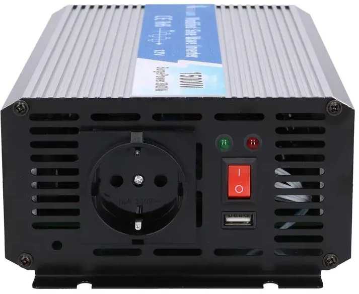 Extralink OPIM-1500W | Įtampos keitiklis | automobilinis 12 V, 1500 W modifikuotas sinusas