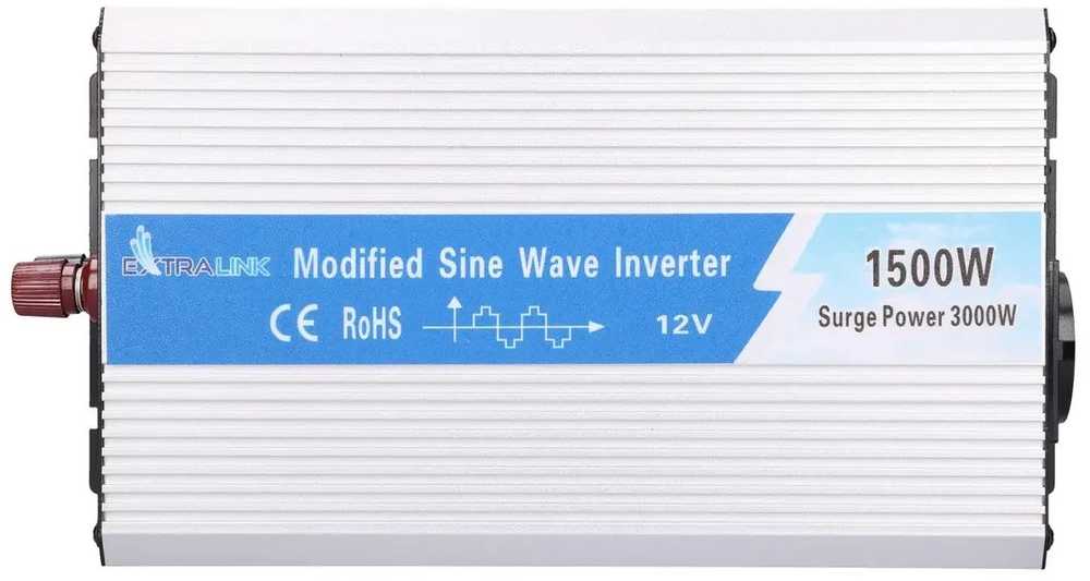 Extralink OPIM-1500W | Įtampos keitiklis | automobilinis 12 V, 1500 W modifikuotas sinusas