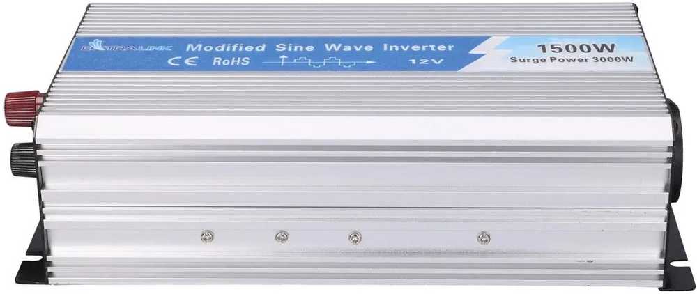 Extralink OPIM-1500W | Įtampos keitiklis | automobilinis 12 V, 1500 W modifikuotas sinusas