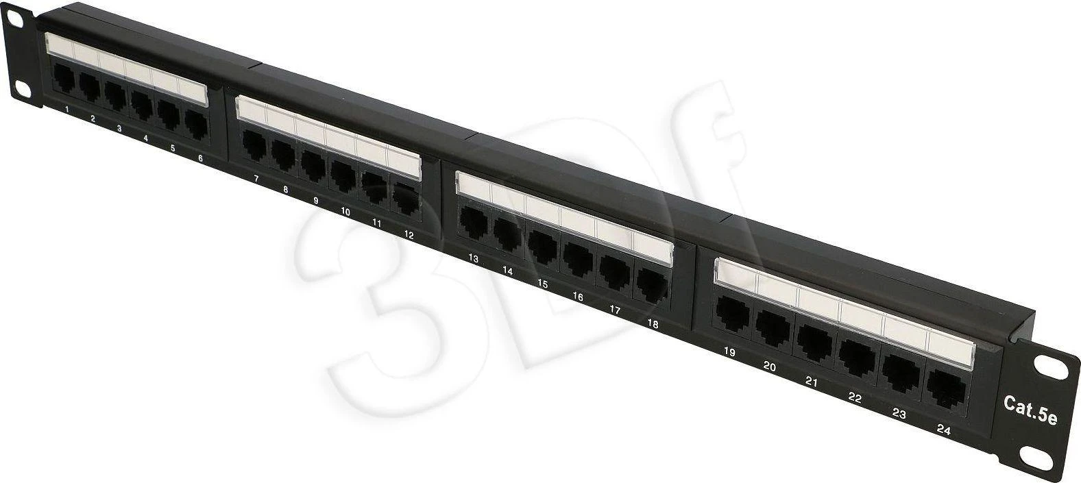 Extralink CAT5E UTP V2, Patchpanel, 24 prievadai