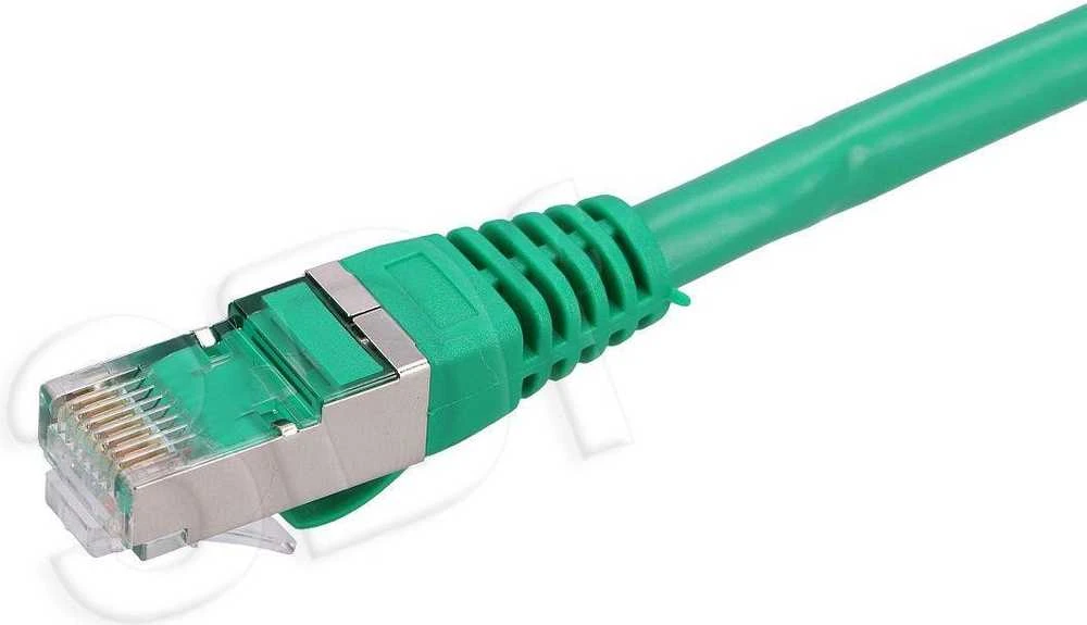 EXTRALINK LAN patchcord CAT.6 FTP 0,5m 1GBIT folija vytos poros plikas varis Žalias
