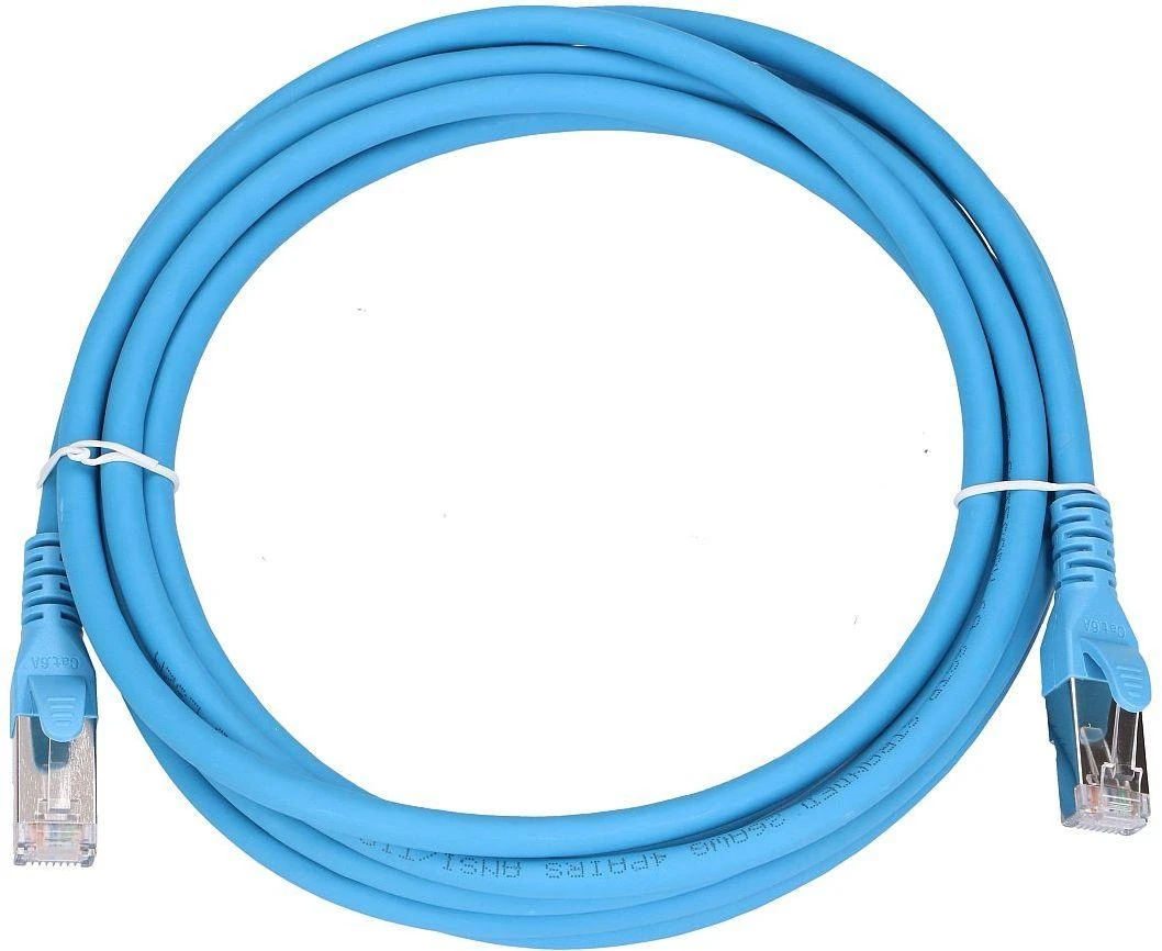 Extralink Kat.6A S/FTP 3m | LAN Patchcord | Varinė vytos poros, 10Gbps