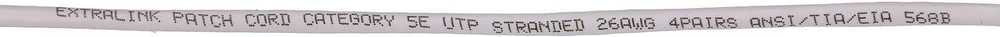 Extralink LAN tinklo kabelis Patchcord CAT.5E UTP 0,5 m vytos poros, varinis