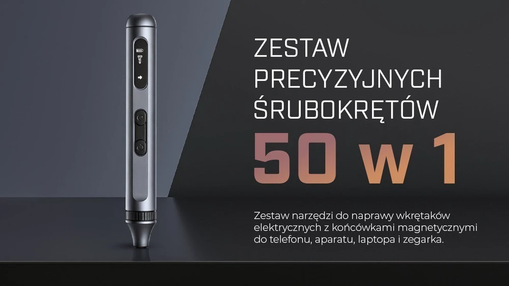 Extralink Powerlink | Elektrinis atsuktuvas 50 viename | Elektrinis atsuktuvų rinkinys 50 viename