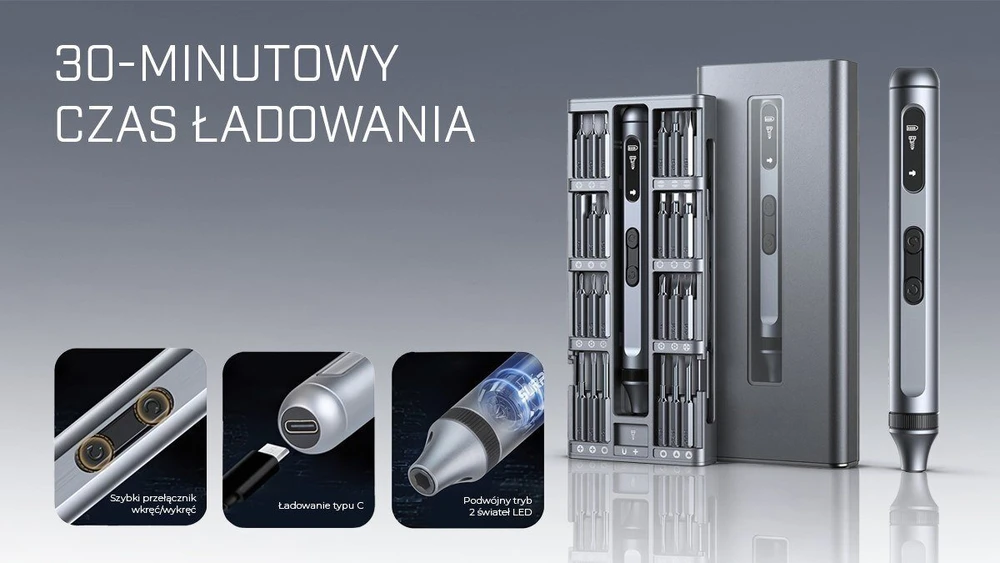 Extralink Powerlink | Elektrinis atsuktuvas 50 viename | Elektrinis atsuktuvų rinkinys 50 viename