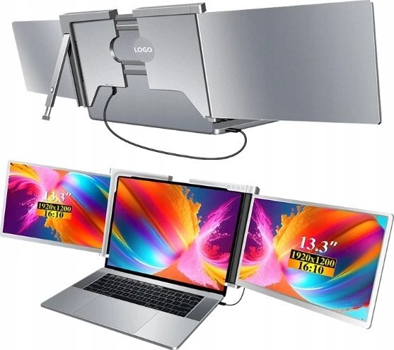 Monitorius „Extralink Smart Life S350 13,3“ | Nešiojamieji nešiojamųjų kompiuterių monitoriai | 2 monitoriai. IPS. 1920 x 1200