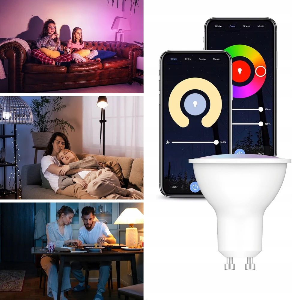 Extralink Smartlife | LED lemputė | GU10 G10 2700-6500K WiFi 220-240V
