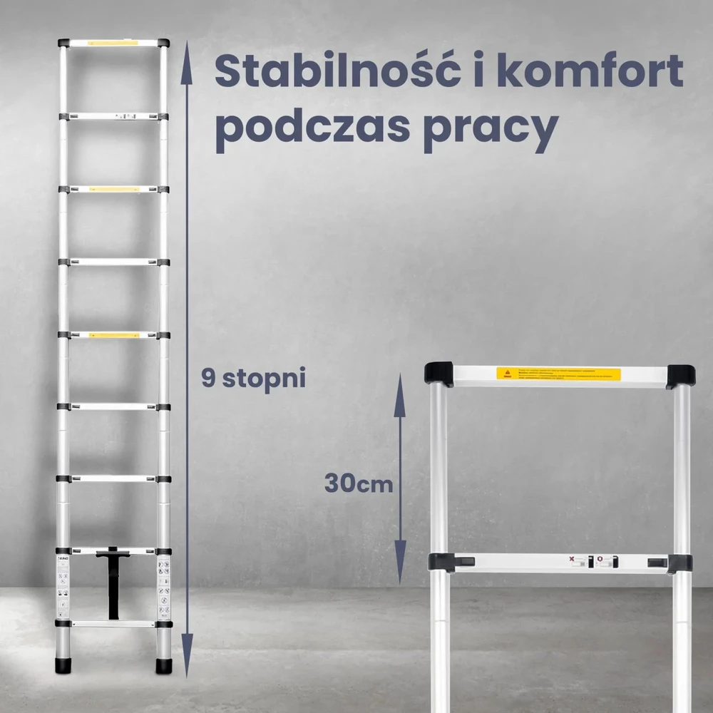 EXTRALINK kopėčios TELESKOPOWA LAD26ST 2,6 M