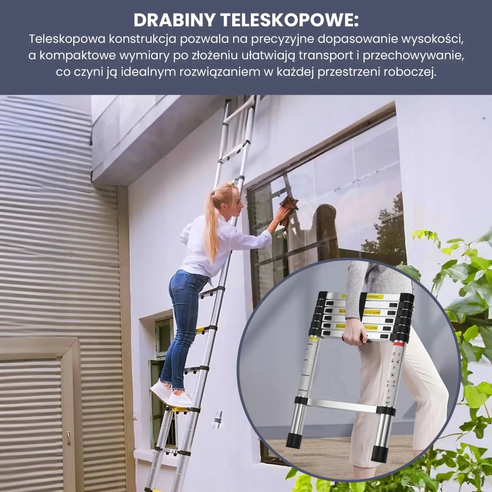 EXTRALINK kopėčios TELESKOPOWA LAD26ST 2,6 M