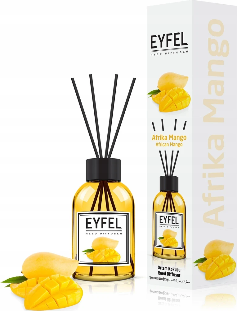 Eyfel namų kvapas su lazdelėmis "AFRIKIETIŠKAS MANGAS 120 ml."