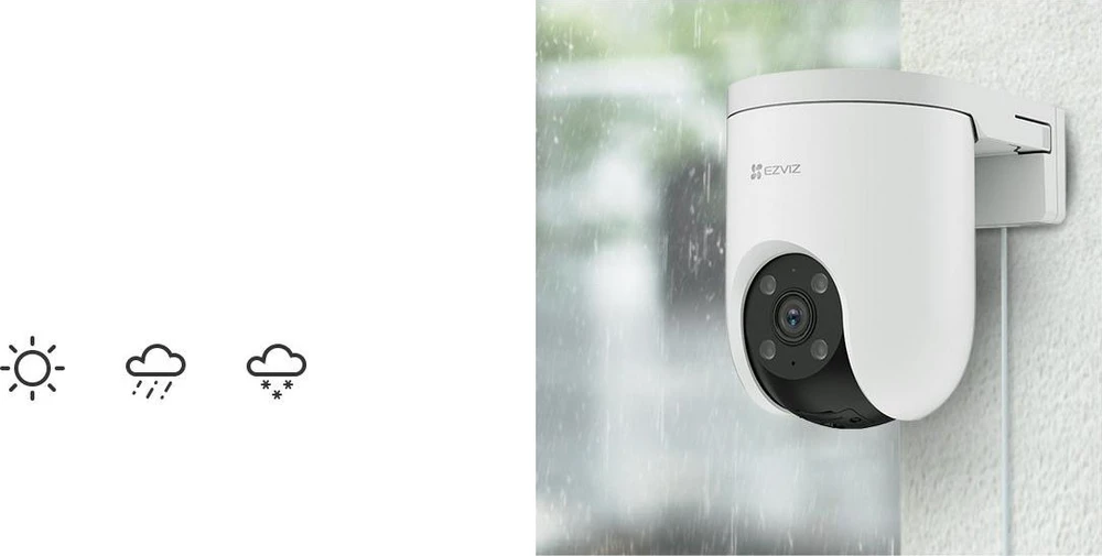 Valdoma 4G IP kamera su SIM jungtimi EZVIZ CS-H8C 4G LTE, 3Mpix, PIR, MicroSD jungtis, Ezviz app