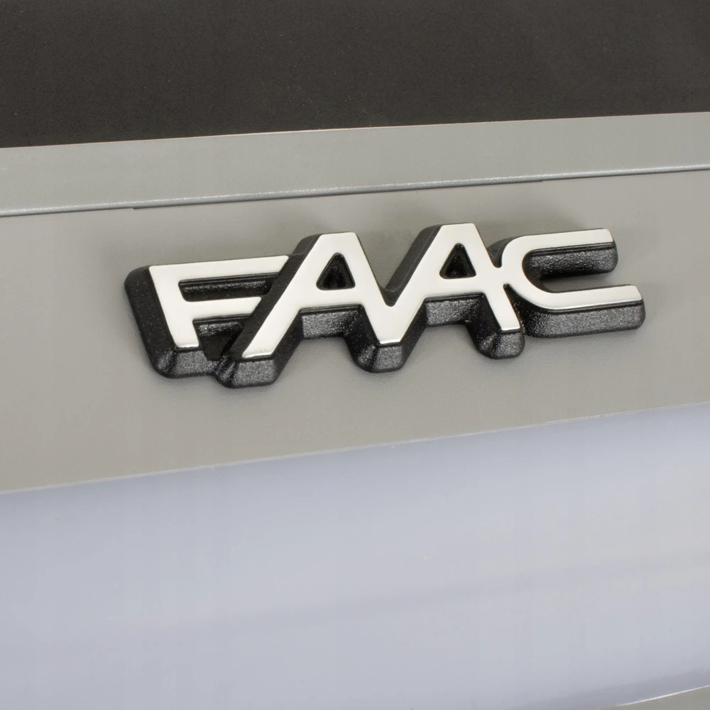 FAAC D1000 FDS elektromechaninė garažo vartų pavara (pavara su integruotu valdikliu, XF-FDS/433-868 radijo ryšio modulis, XT2-FDS radijo nuotolinio valdymo pultelis ir būtini montavimo priedai - komplekte kreipiančioji nepridedama)