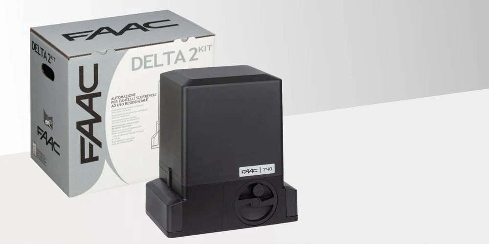 Delta 2 SMART komplektas – FAAC 740 (Wi-Fi+LAN+BLE) 500 kg stumdomiems vartams