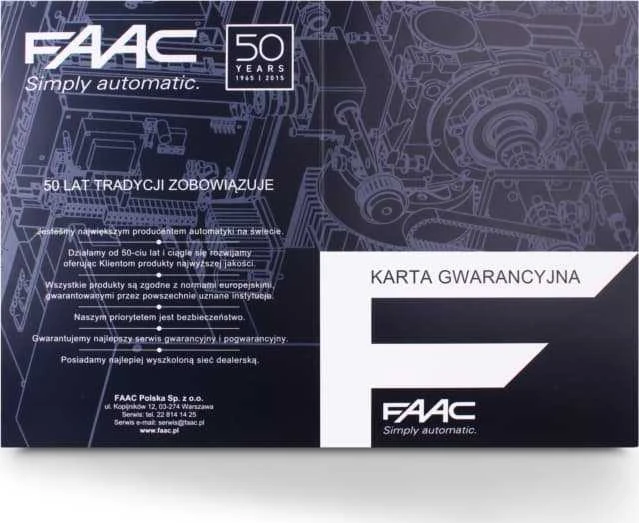PAVARA STUMDOMIEMS VARTAMS FAAC-DELTA-3/KIT - PRADINIS RINKINYS