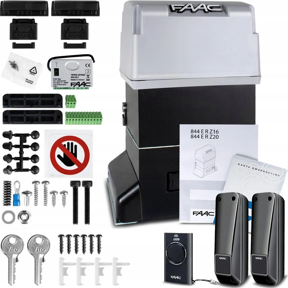 FAAC 844 komplektas stumdomiems vartams iki 1800 kg