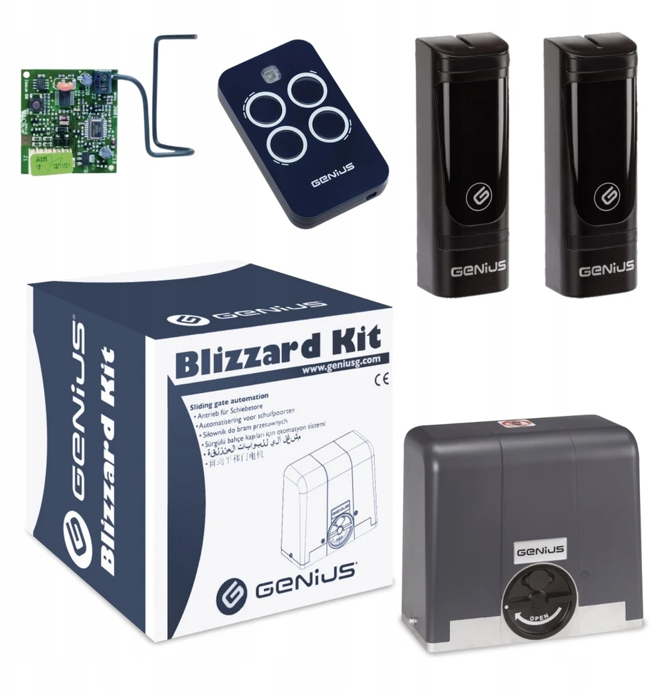 Faac „Genius Blizzard 400“ 24 V komplektas stumdomiems vartams, sveriantiems 400 kg