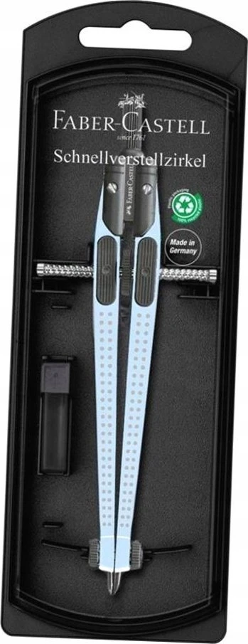 Skriestuvas Faber-Castell Grip melsvos spalvos