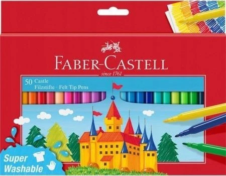 Spalvoti pieštukai Faber-Castell, tribriauniai, 12 spalvų