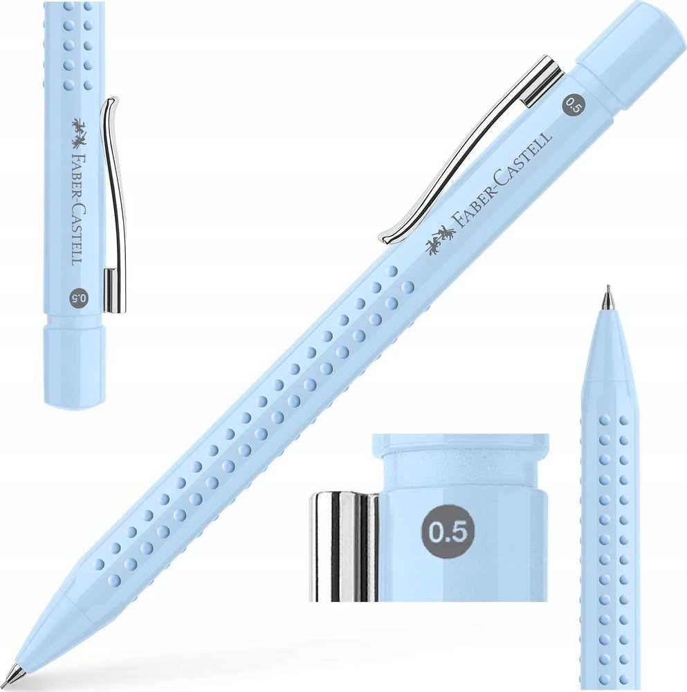 Automatinis pieštukas Faber-Castell Grip 2010, 0.5mm šviesiai mėlynos spalvos