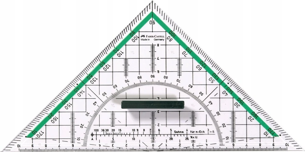 Faber-Castell FABER-CASTELL Geometrie-Dreieck groß mit Griff 20 cm