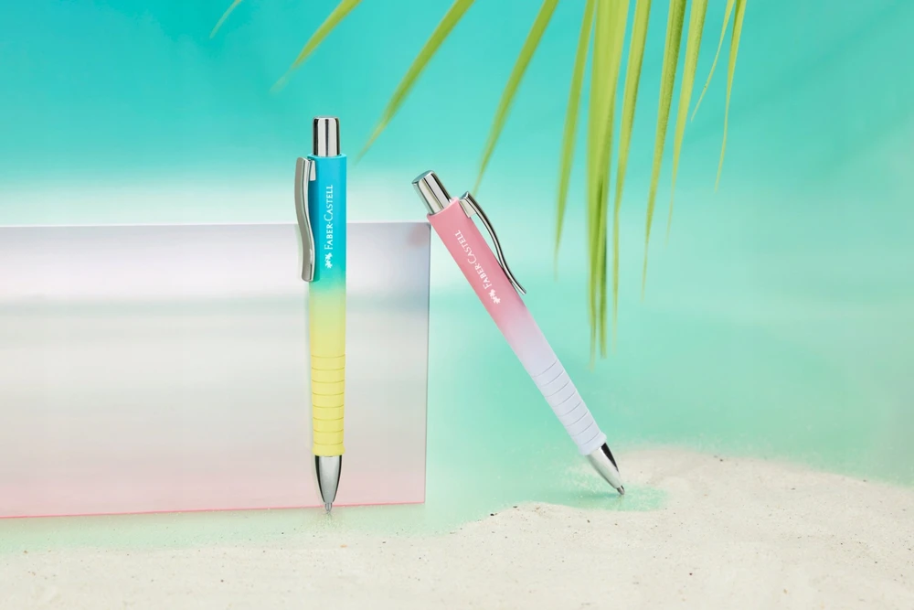 Tušinukas Faber-Castell Poly Ball Urban Sunset XB, mėlynas rašalas