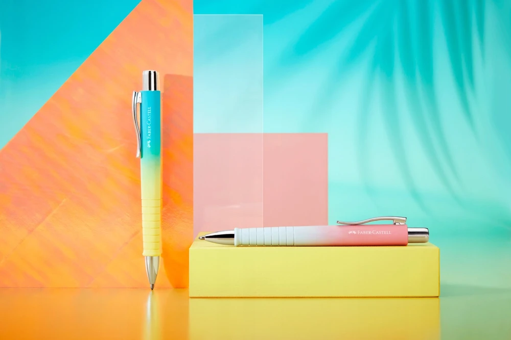 Tušinukas Faber-Castell Poly Ball Urban Sunset XB, mėlynas rašalas