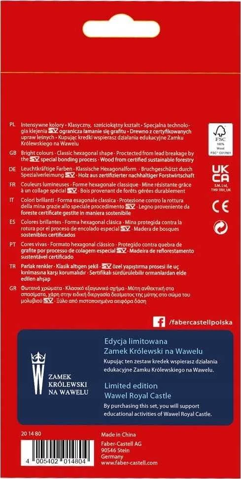 Faber-Castell WAWEL pieštukų kreidelės 24+3 vnt.