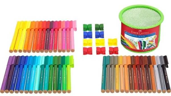 Flomasteriai Faber-Castell Grip Colour, (10) 1302-100 (Ekspozicinė prekė)