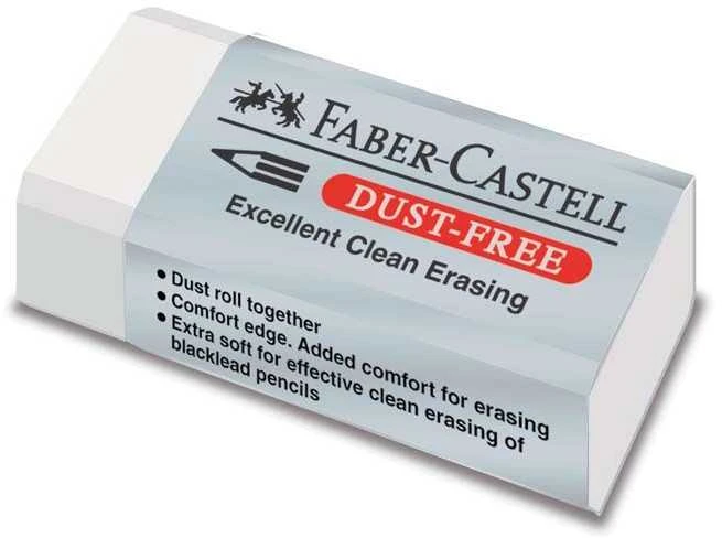 Trintukas Faber-Castell Dust Free, 62x21x12mm,baltos spalvos