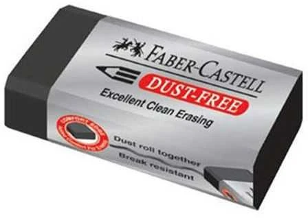 Trintukas Faber-Castell Dust Free, juodos spalvos