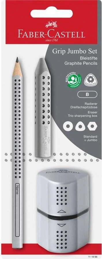 Faber-Castell Jumbo Grip pieštukų rinkinys pakuotėje