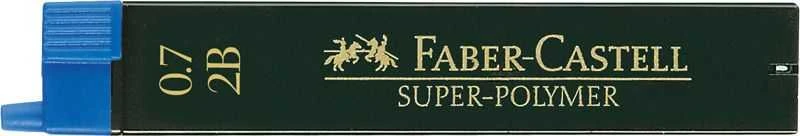 Grafitai Faber-Castell Super Polymer, 0.7mm, 2B, 12vnt.